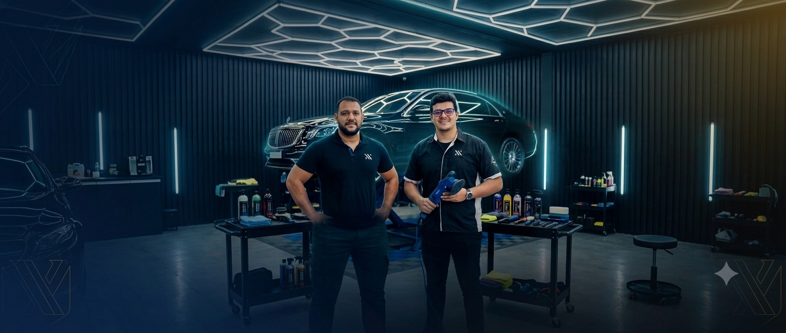 Especialistas Vonixx em estúdio de estética automotiva